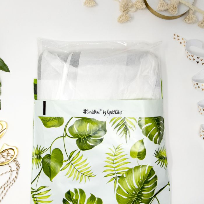 100 Pack Tropical Leaves Poly Mailer Envelope Plastic Custom Mailing for sale online 10x13 