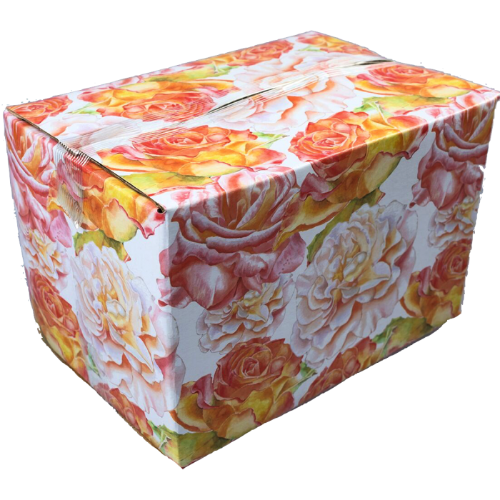 Designer Boxes, 12x10x4 Cloud Tie Dye Design #SmileMail Box