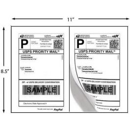 Details about   Vettora Self Adhesive Shipping labels,2 Labels/Sheet,For Laser & Inkjet printers 