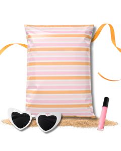 Multi Stripe SmileMail Designer Poly Mailers 14x17