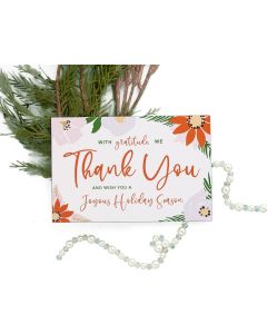 Festive Floral 4x6 Thank You Cards 