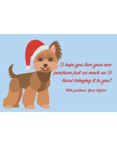 Festive Pups 4x6 Thank You Cards 