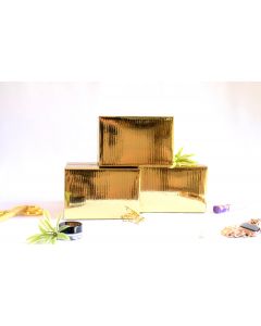 6x6x4 Metallic Gold Designer Boxes 