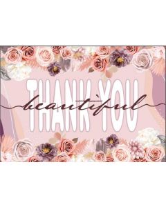 Boho Floral 4x6 Thank You Cards 