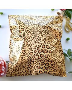 Leopard #SmileMail Designer Poly Mailers 14x17
