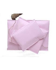 #5 Pale Pink Poly Bubble Mailers: 10.5x16 Bubble Pak Brand