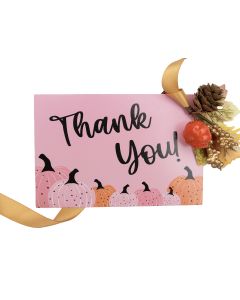 Pumpkin 4x6 Thank You Cards 