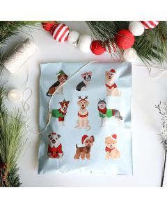 Festive Pups #SmileMail Designer Poly Mailers 10x13