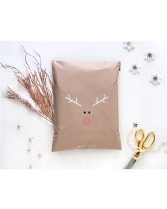 Rudolph #SmileMail Christmas Gusseted Poly Mailers 14.5x19x4
