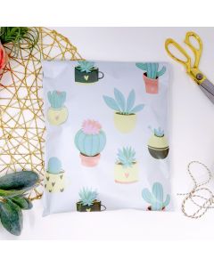 Succulents #SmileMail Designer Poly Mailers 10x13